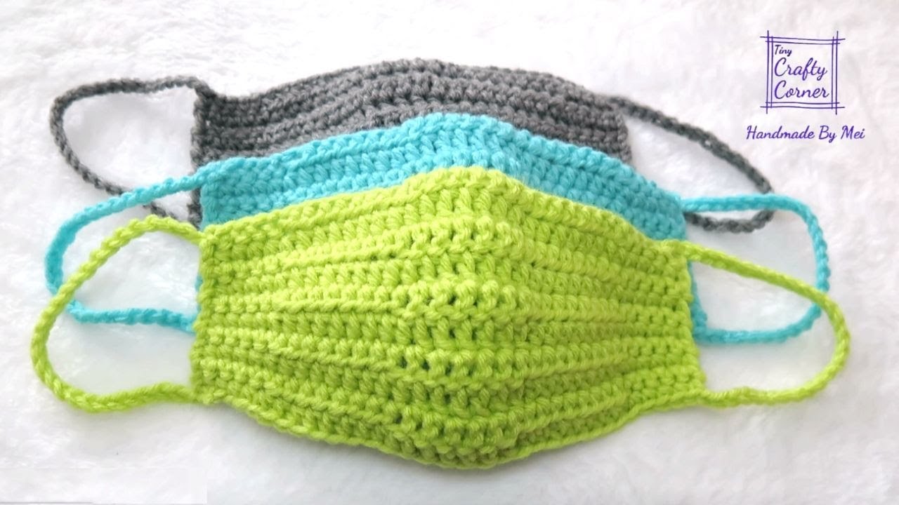 How to Crochet Quick and Easy Face Mask, Face Warmer, Tutorial For Beginners With Basic Stitches