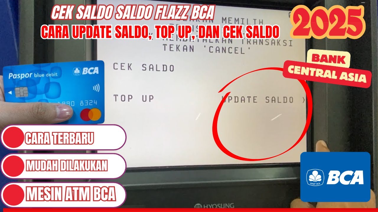 Cara Cek Saldo Flazz BCA dan Top UP di ATM