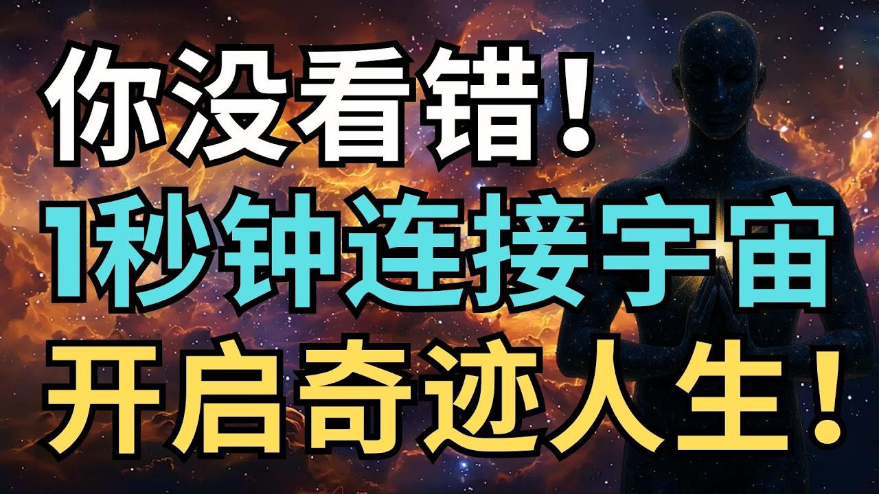 你没看错！1秒钟感应宇宙回应的动作竟然这么简单！｜觉行致富 Awaken & Abundant