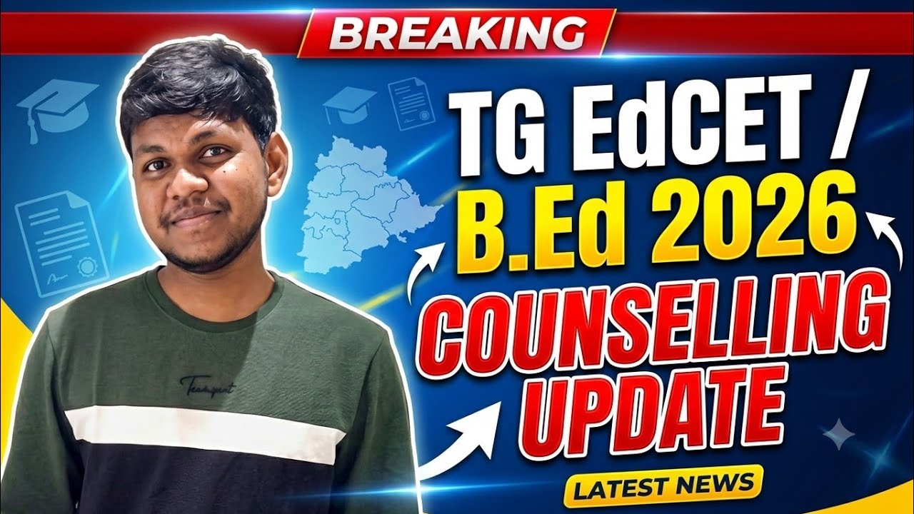 Tg EdCET 2026 Counselling Dates in Telangana@StudentUpdates247 