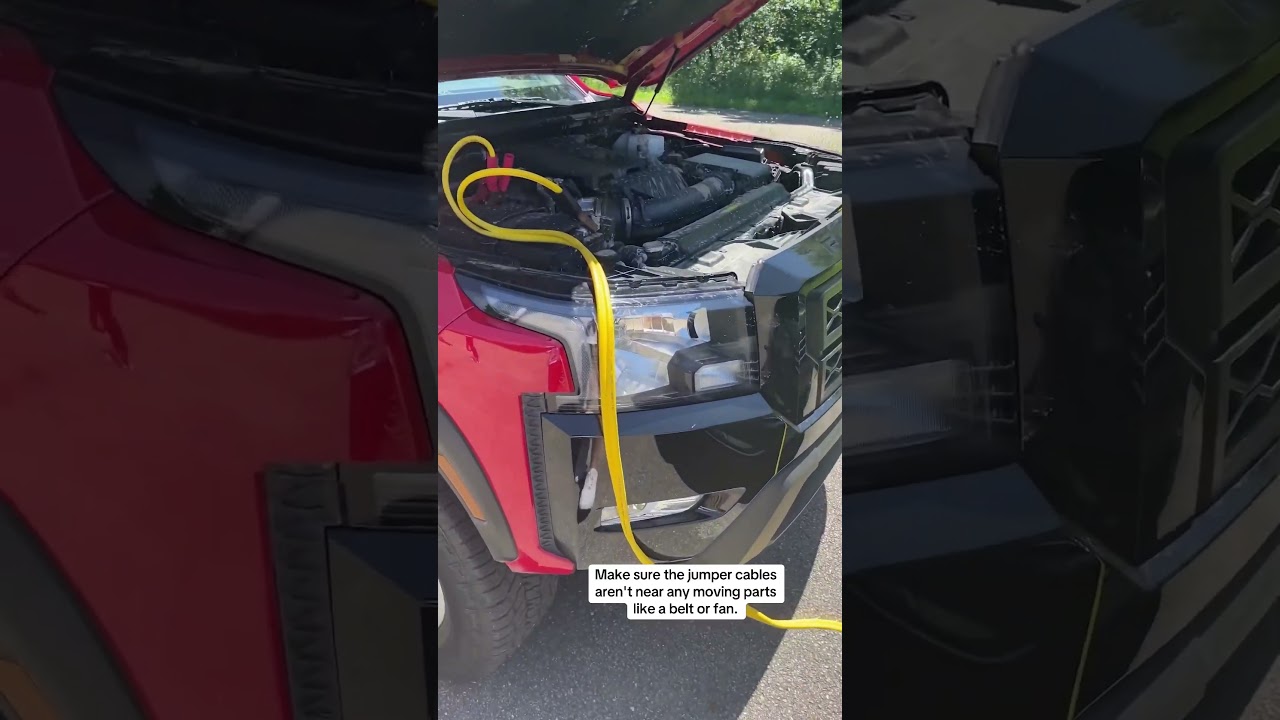 Here&rsquo;s how to jump-start your car in less than one minute. #howto #jumpstart #carmaintenance