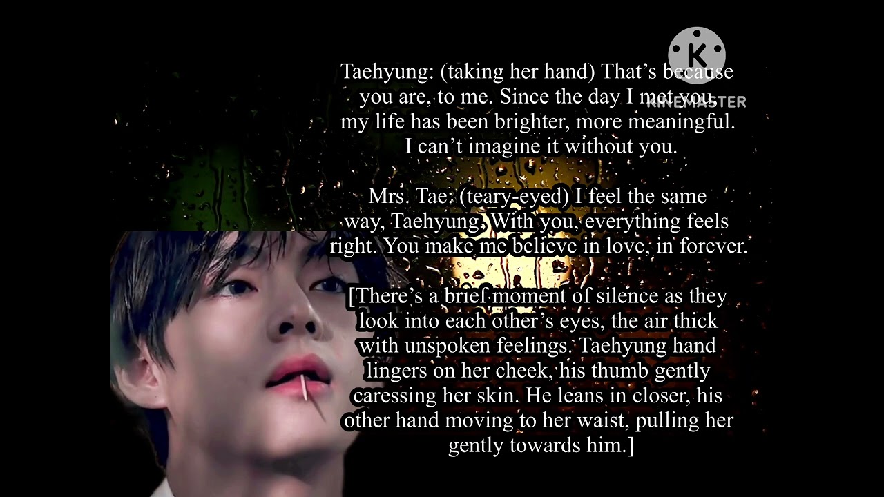 Taehyung and Mrs. tae first kiss #fanfiction #btsv #love #mrsbts #mrstaehyung