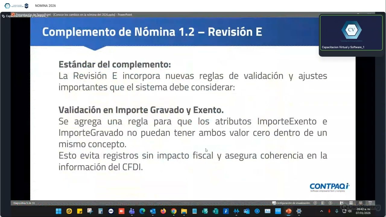 Cambios en la nómina en 2026