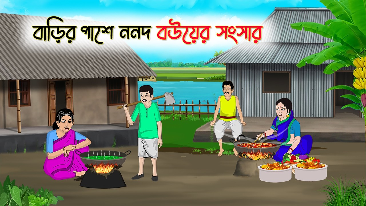 বাড়ির পাশে ননদ বউয়ের সংসার | Bangla Golpo | Thakurmar Jhuli | Rupkothar Cartoon