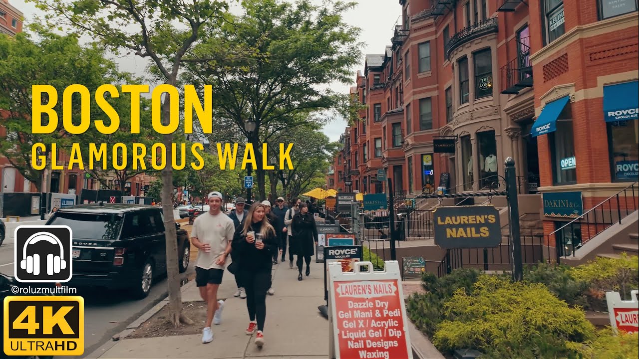 Exploring BOSTON'S Glamorous Back Bay | Newbury St & Boylston Walk Tour! [4K]