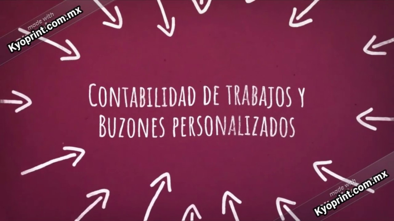 Contabilidad de trabajos y buzones personalizados