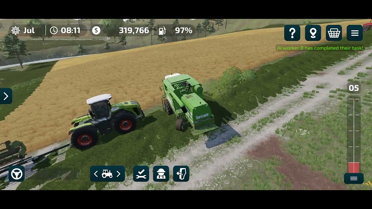 Fs23 Neubrunn | #28 | mowing | harvesting barley | sugarcane harvesting #farmingsimulator #farming 