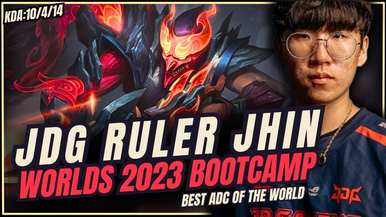 JDG Ruler Jhin ADC vs Ashe | Challenger Jhin Gameplay lol Worlds 2023 | S13 Patch 13.20 ✅🥇