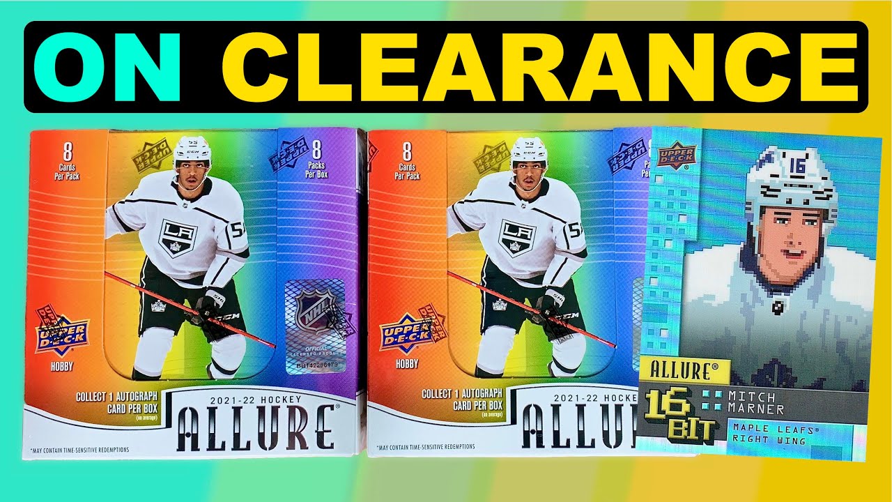 SO CHEAP I COULDN'T PASS IT UP! - 2021-22 Upper Deck Allure Hockey Hobby Box Break x2