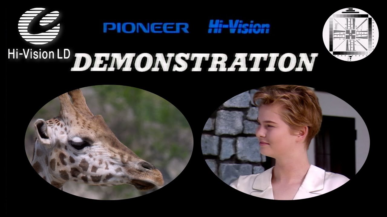Pioneer's MATERIALs  / ANIMALs & TEST SIGNAL (1990 1080i HDTV MUSE Demo Hi-Vision Laserdisc Footage)