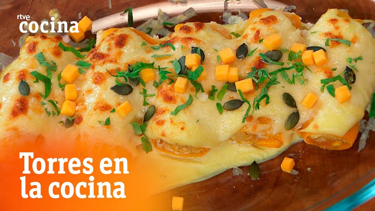 Canelones de calabaza con pollo  - Torres en la Cocina | RTVE Cocina