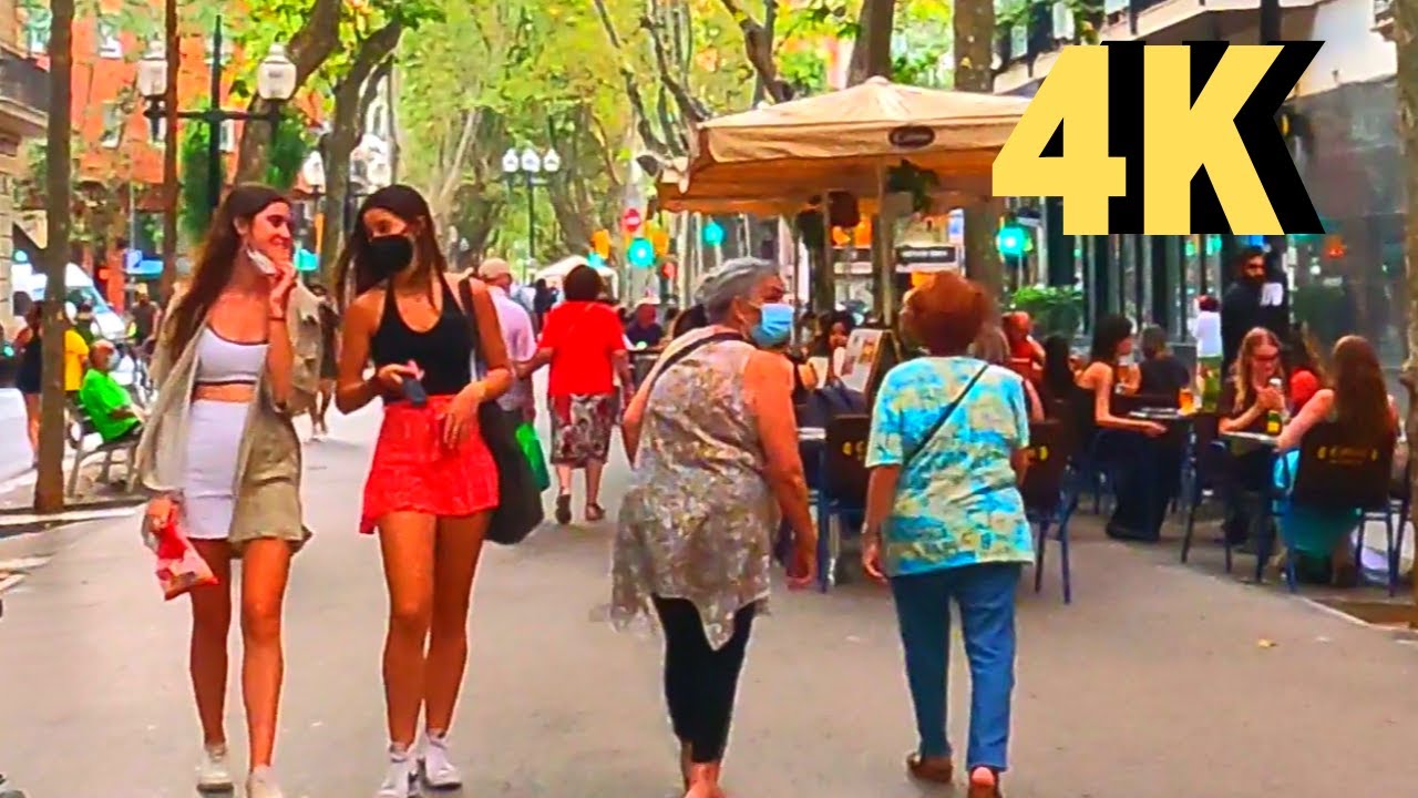 Walking in Poblenou (Barcelona), 4K, Spain 🇪🇸