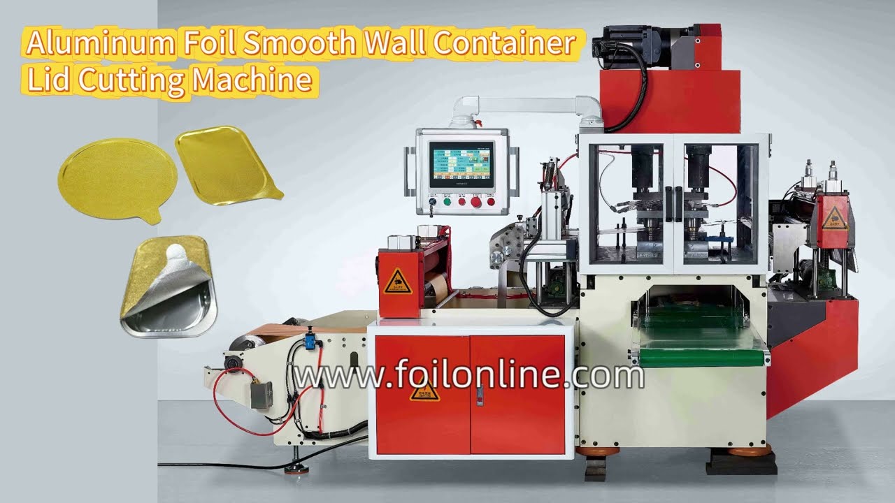 SmoothWall Aluminum Foil Container Lid Cutting Machine - aluminum foil lid die cutting machine