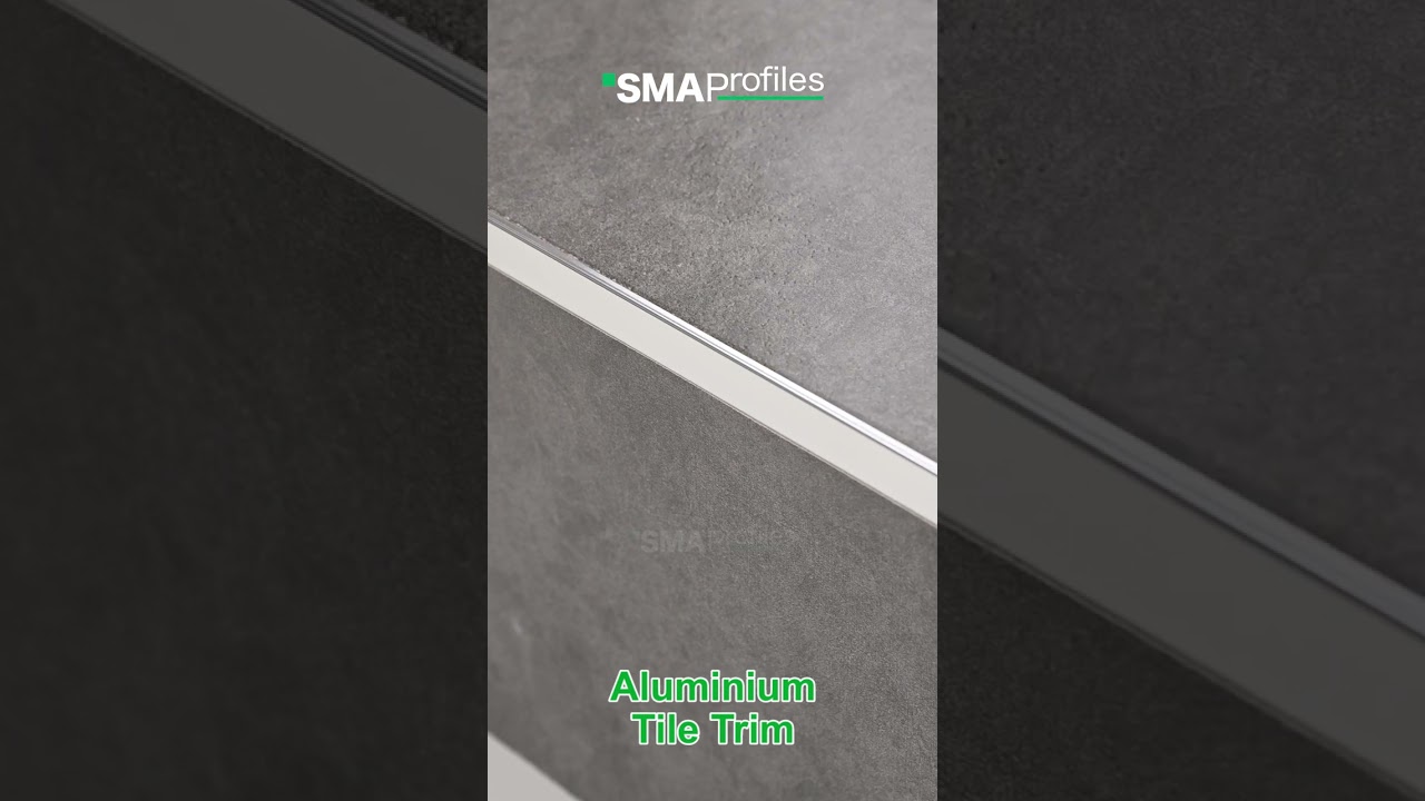 Aluminium tile trim.