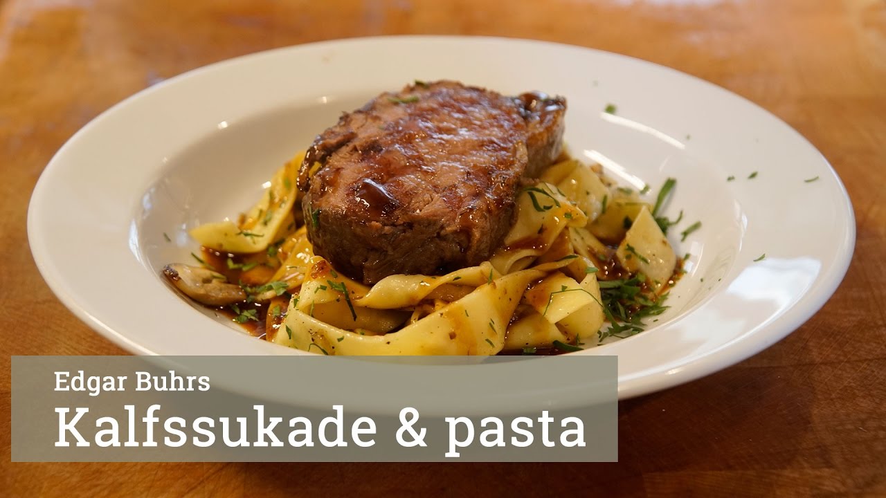 Kalfssukade met lintpasta