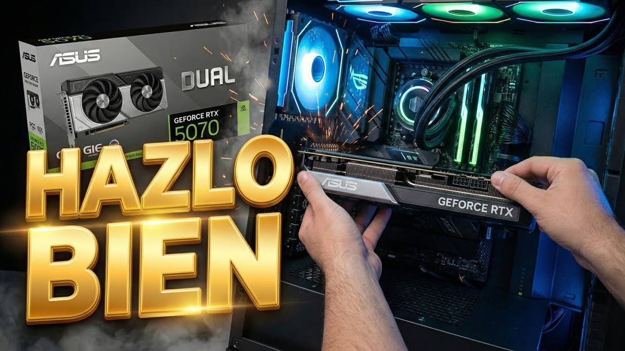 ¡NUEVA BESTIA en el PC! 🚀 Cómo instalar la RTX 5070 (Paso a Paso)