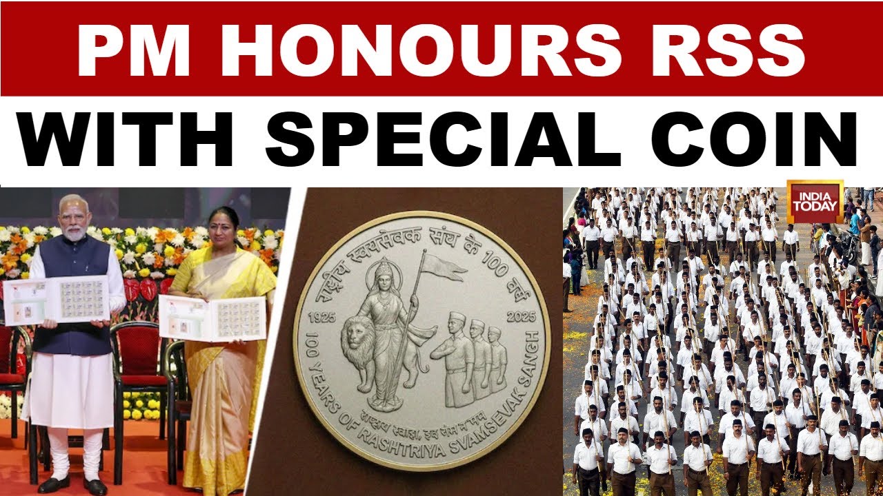 PM Modi's RSS Tribute: New Coin For 100 Years Features Bharat Mata | India Today News