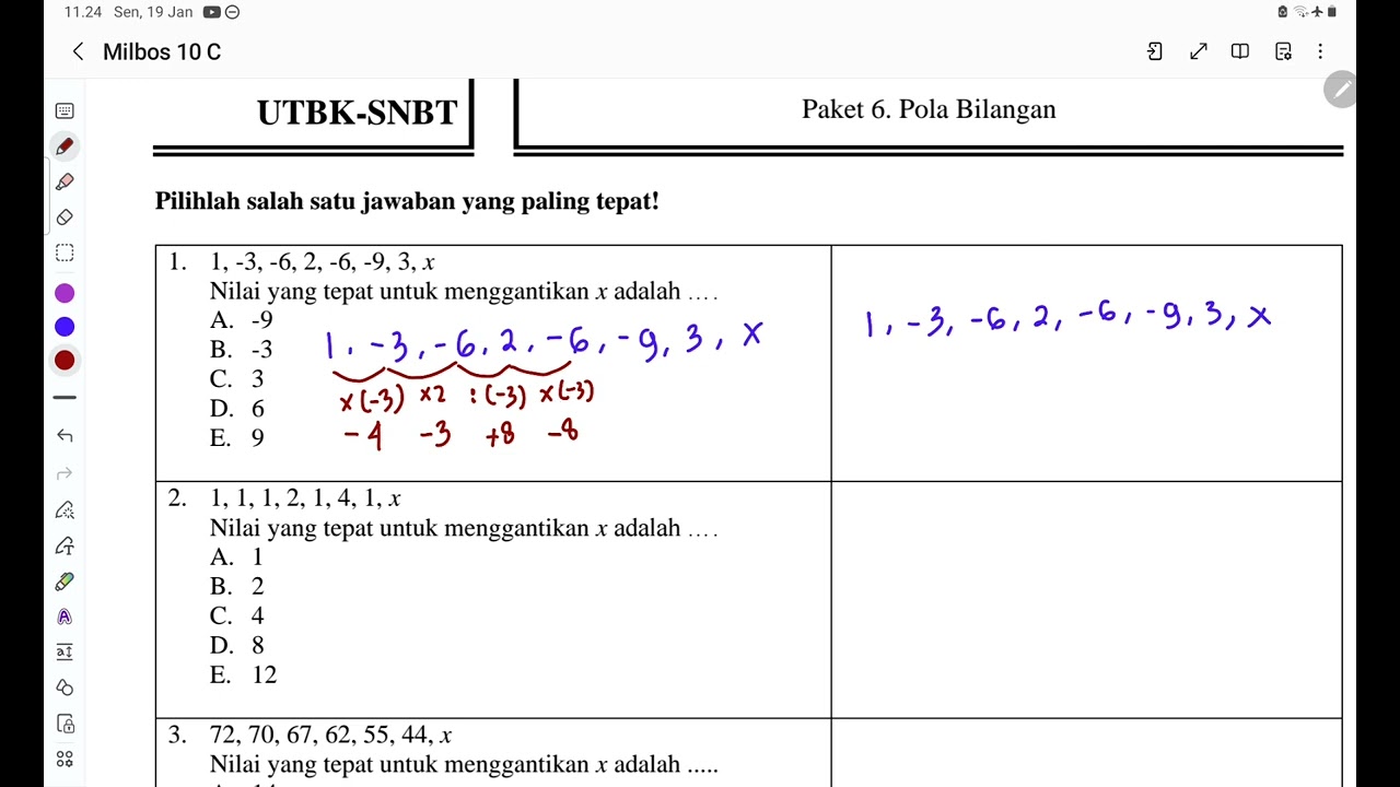 SIAP UTBK 2026 _ PU (Penalaran Umum) _ Pola Bilangan