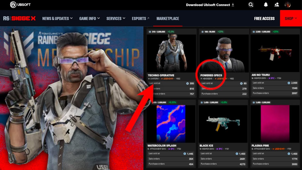What's New In The Marketplace? Membership Skins In Marketplace?! | Rainbow Six Siege Marketplace