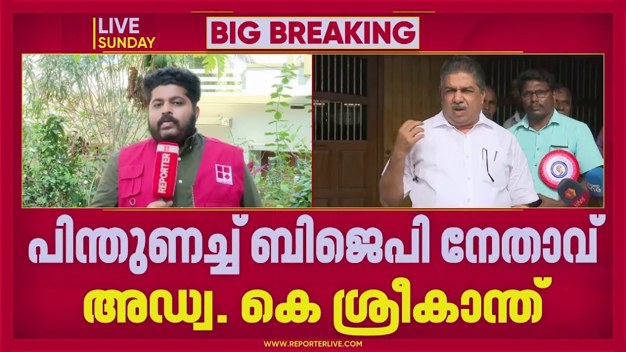 മന്ത്രി സജി ചെറിയാന്റെ വിവാദ പരാമർശം: പിന്തുണച്ച് BJP നേതാവ് അഡ്വ.കെ ശ്രീകാന്ത് | Saji Cherian