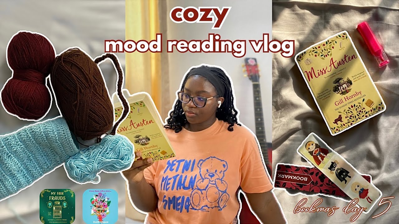 cozy mood reading vlog☕️🐞(i found a new 5 star read!)🌟 *bookmas day 5*