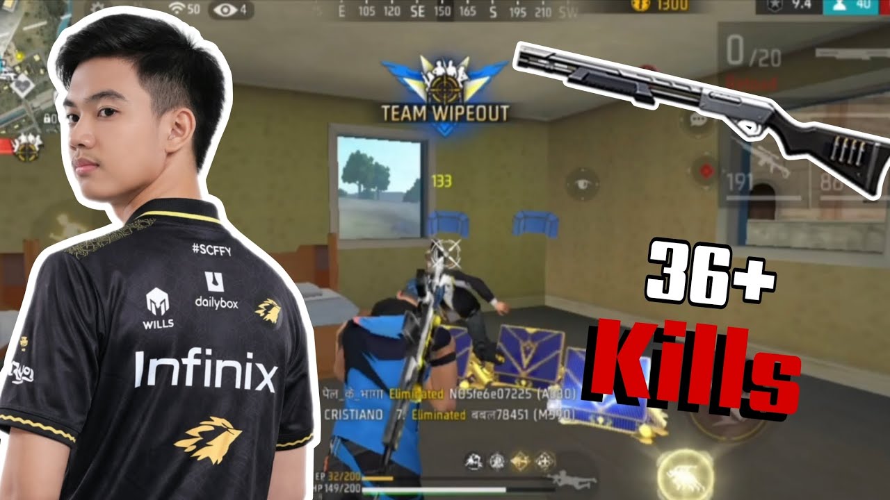Rusher   INF-SAIFA||   Solo vs Squad 🎯  Elimination - 36