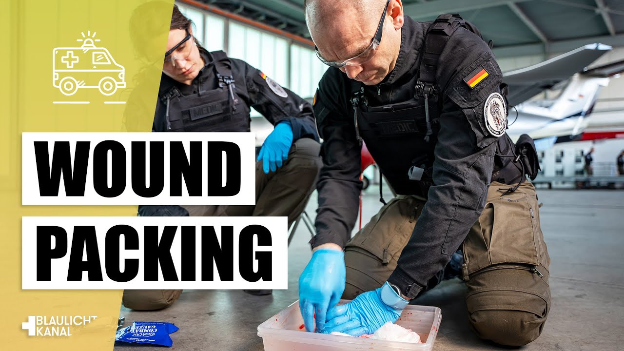 So stoppst du starke Blutungen -  Woundpacking - Taktischer Notfallmedizin