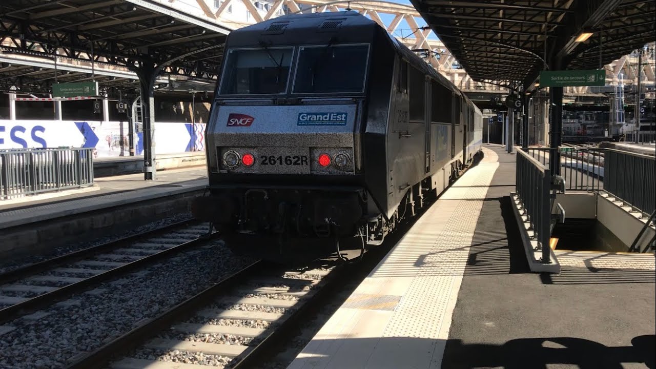TER : départ d’un corail + BB26000 grand est à Paris est