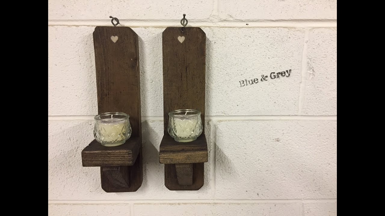 Easy Wooden Wall Sconces Build