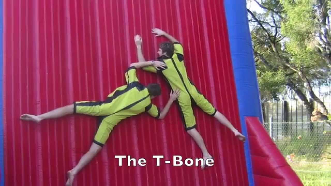 Velcro fly wall cool moves and tricks on the sticky wall