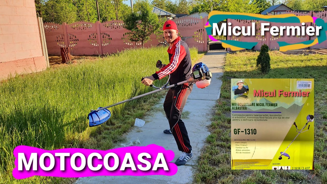 Motocoasa Micul Fermier GF 1310 2.5kw 3,4Cp Montaj ,Casuța de la Țara