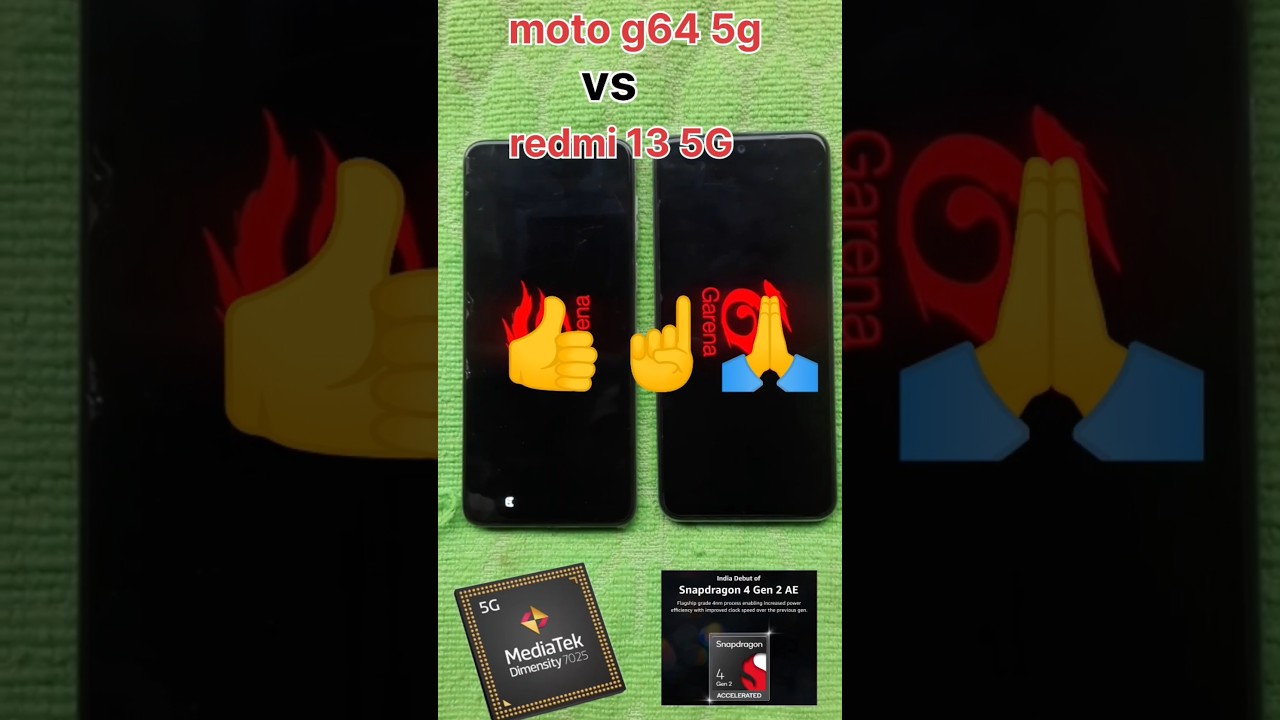 Moto g64 5g vs redmi 13 5G Dimensity 7025 vs snapdragon 4 gen 2ae 