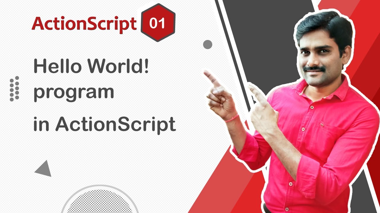Hello World Program in ActionScript - ActionScript Tutorial 01 🚀