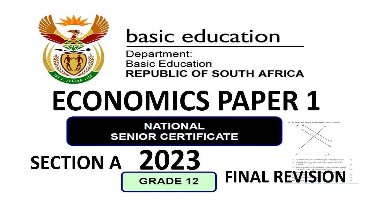 2023 Economics Paper 1 grade 12  Final Revisions: Final exams : Thunder Educ#economics