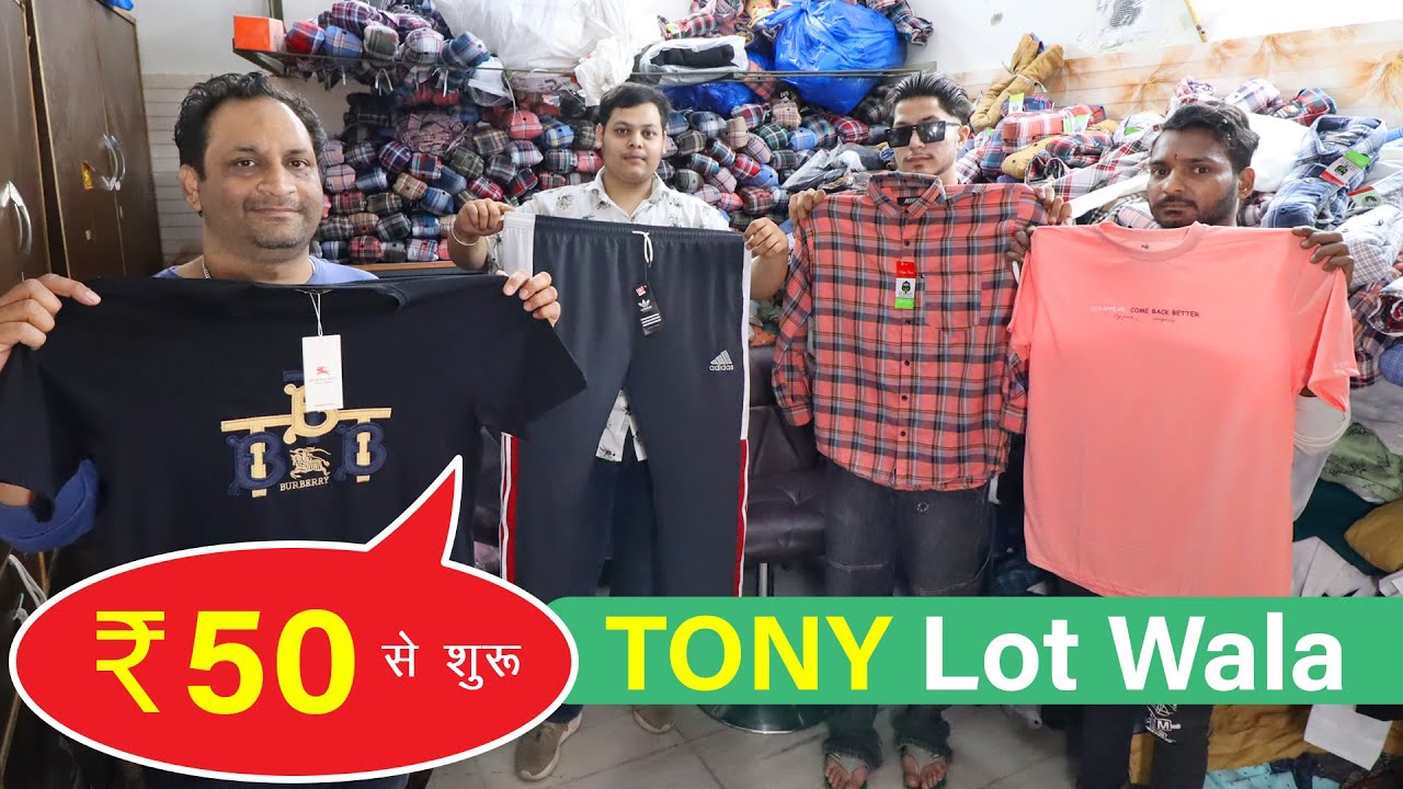 ₹50 Rate on Bulk Lower, T-Shirts, Jerseys 📞 62392 52546 at Tony Lot wala Gandhi Market in Ludhiana