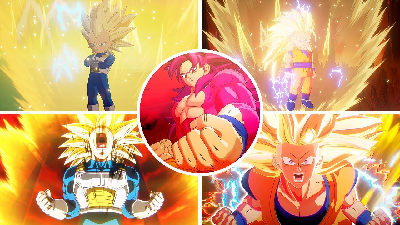 Dragon Ball Z KAKAROT DAIMA DLC #2 - ALL TRANSFORMATIONS @ 4K 60ᶠᵖˢ ✔