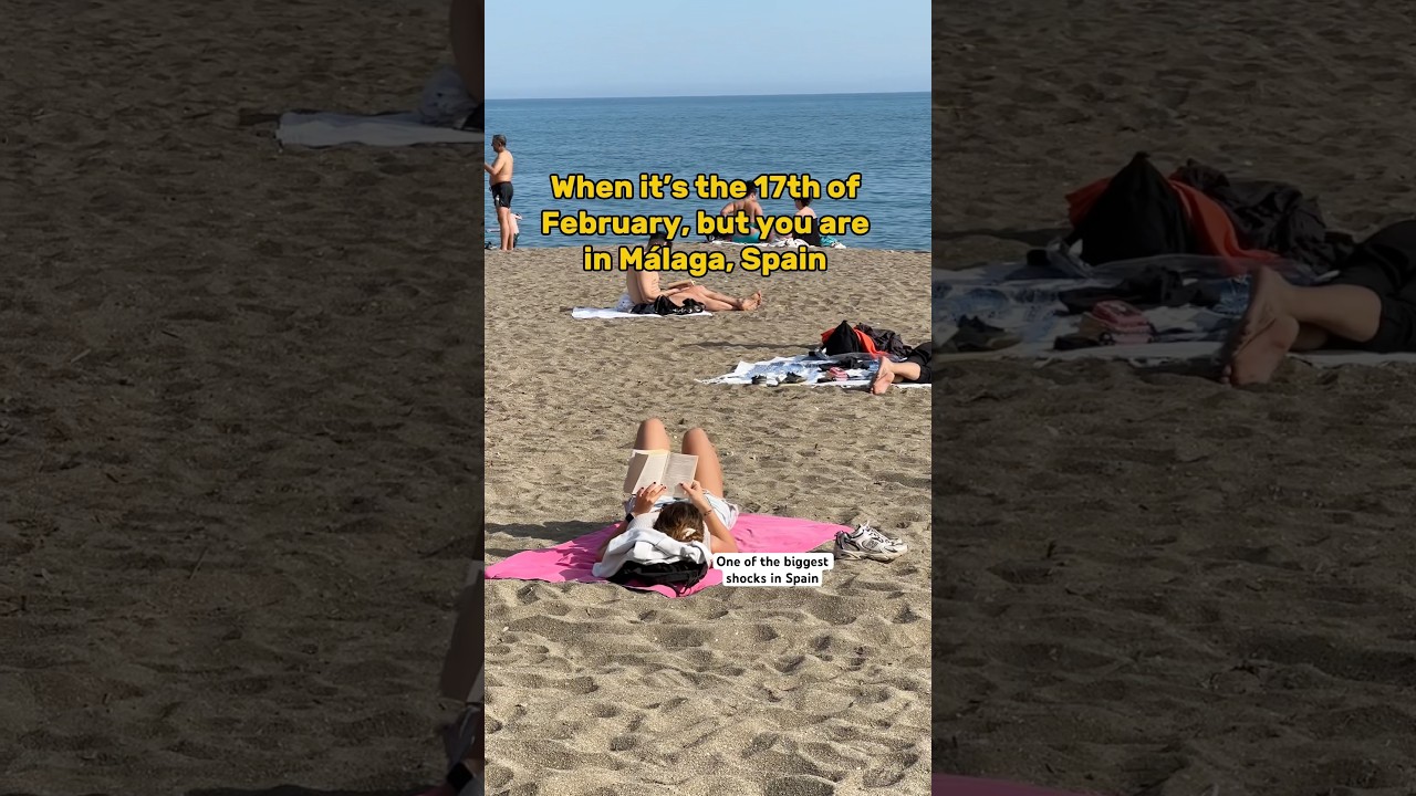 I didn&rsquo;t expect this winter in Malaga, Spain😳 Cultural shocks in the new video⬇️