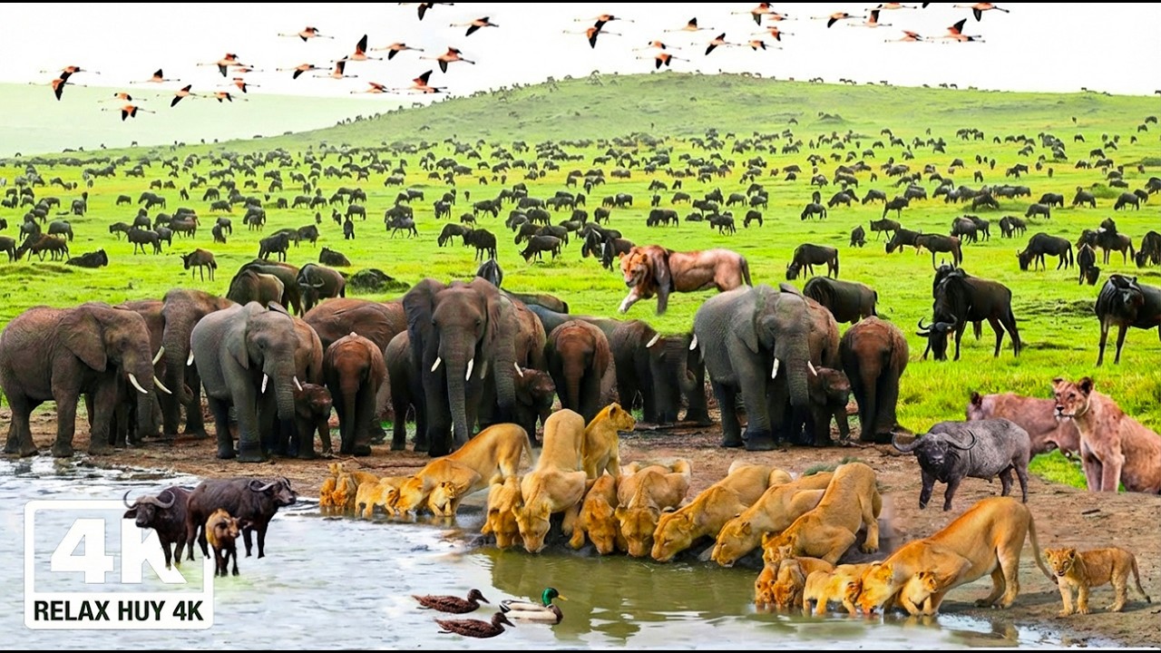 Relaxing African Safari 4K 🌍 Peaceful Wildlife & Nature in 4K | Nature Sounds