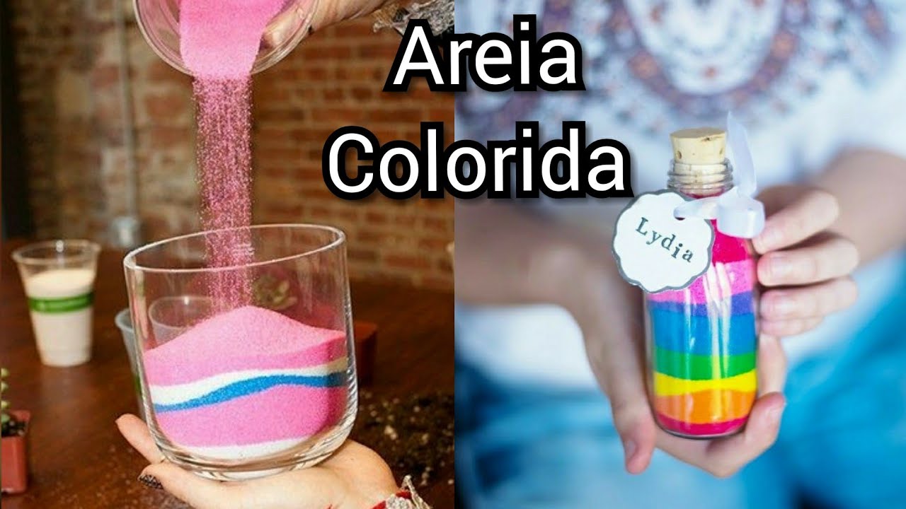Areia Colorida com 2 Materiais