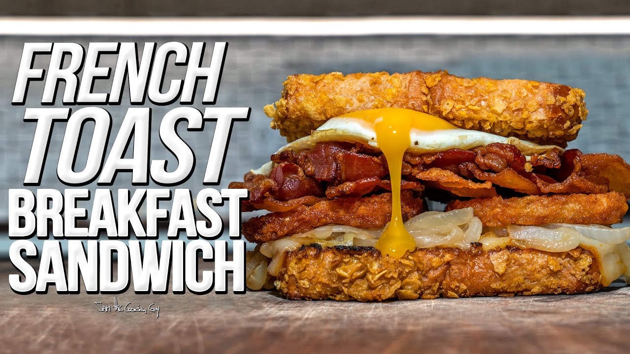 FRENCH TOAST BREAKFAST SANDWICH | SAM THE COOKING GUY 4K