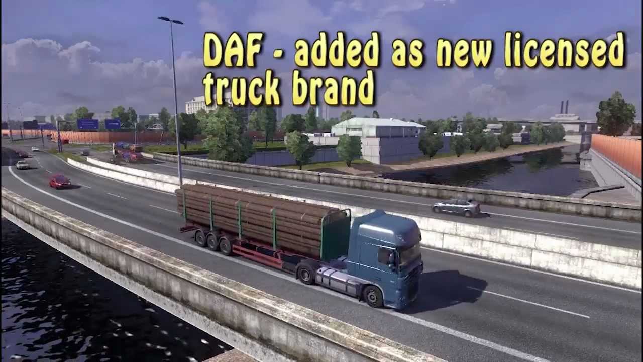 Euro Truck Simulator 2 - Patch 1.2.5.1 - DAF & Buses added