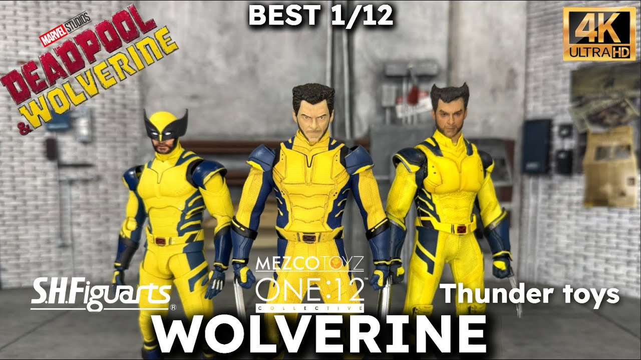 Best 1/12 Wolverine vs DeadPool ver. Mezco SH Figuarts Thunder toys Review Comparison #actionfigures