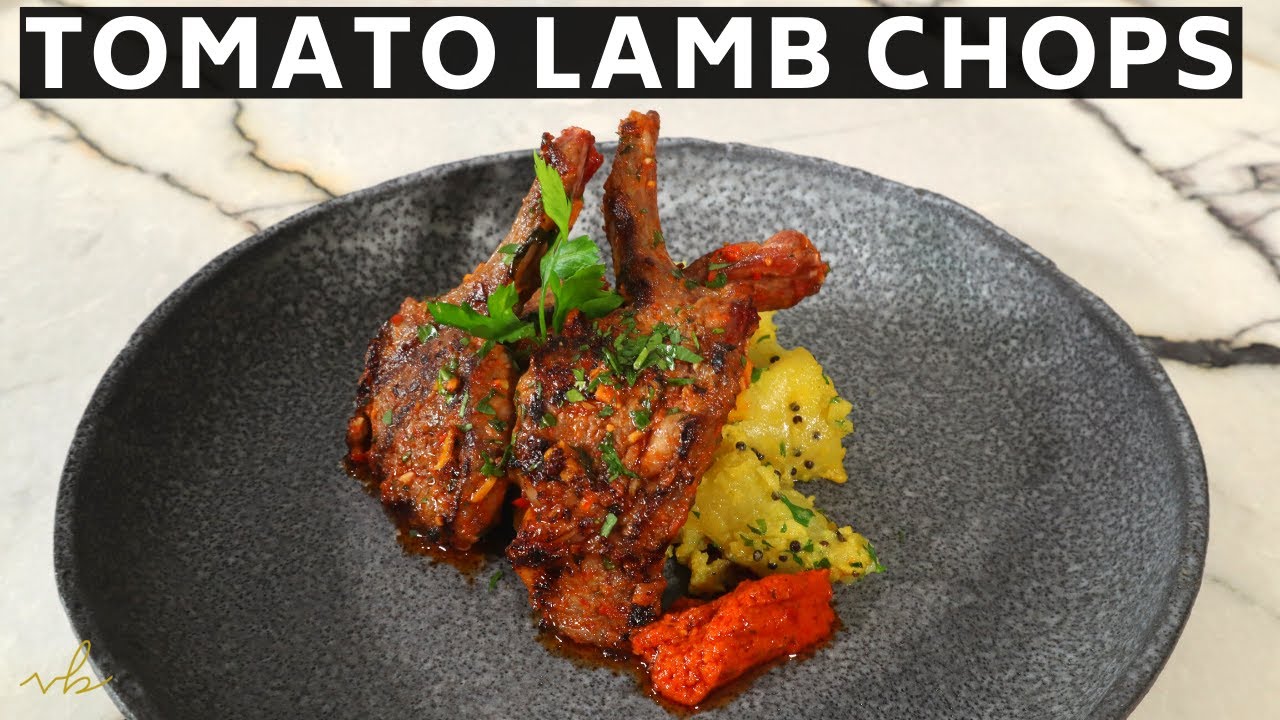 Tomato Lamb Chops and Turmeric Potatoes | Restaurant Recipes at HOME