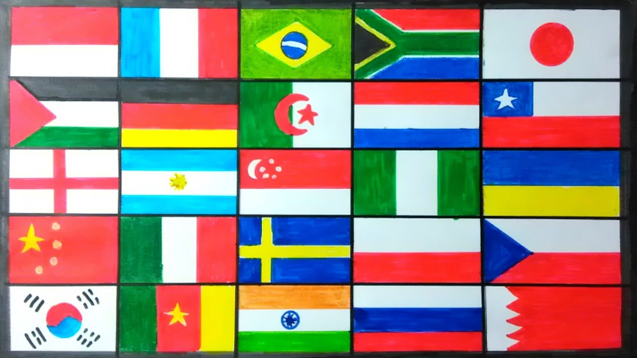 Gambar bendera negara di dunia dan nama negaranya