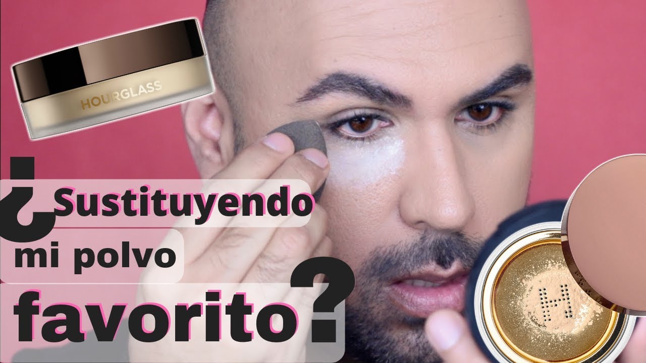 Usando el nuevo polvo de HOURGLASS VEIL contra el de LAURA MERCIER.
