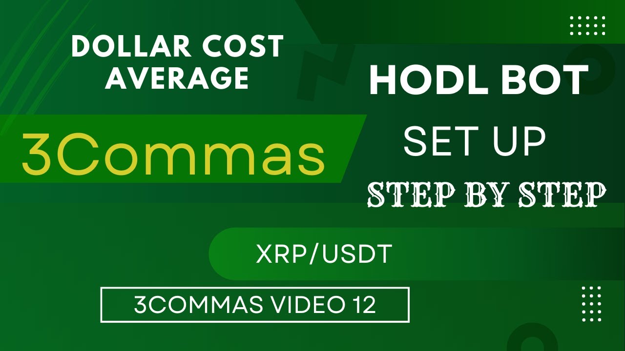 3Commas Hodl Bot Set Up #tradingbots   #3commas #hodlebot