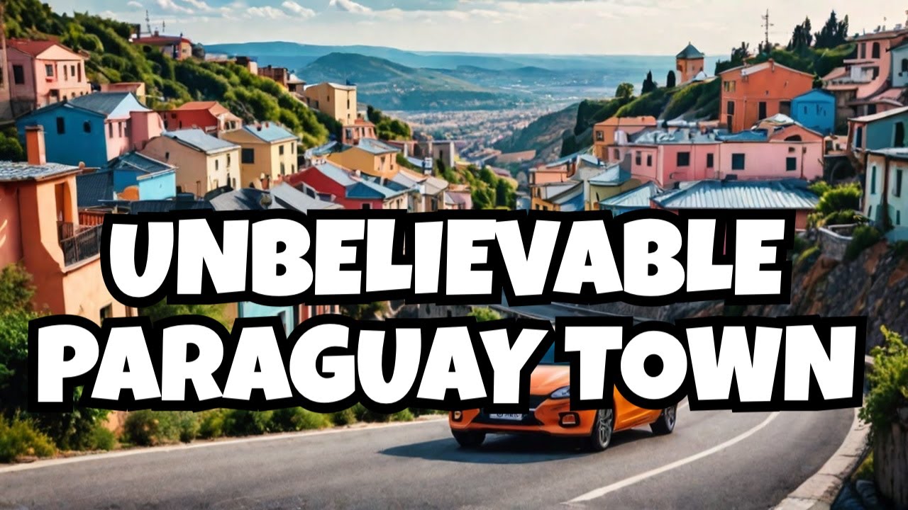 Driving Through The small Town In Paraguay