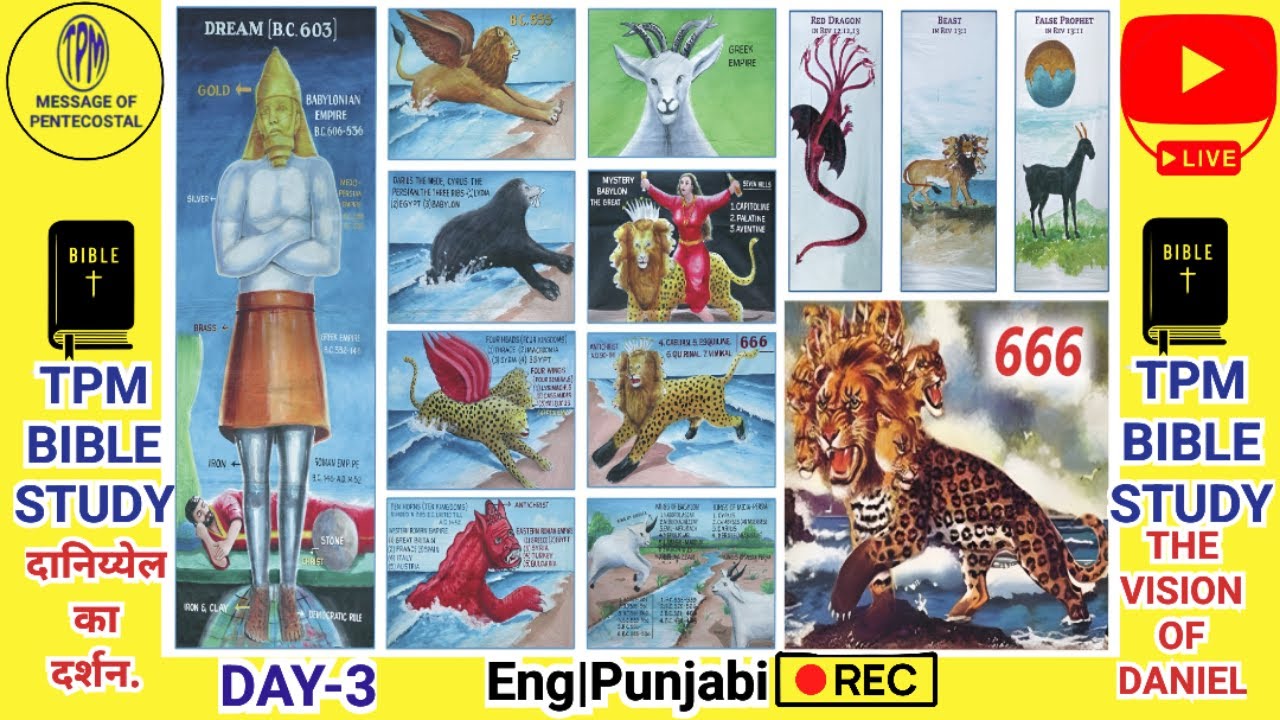 TPM Special Bible Study Pas:Shyam Sundar|Day-3| The vision of Daniel |Eng|Punjabi|Year 2025