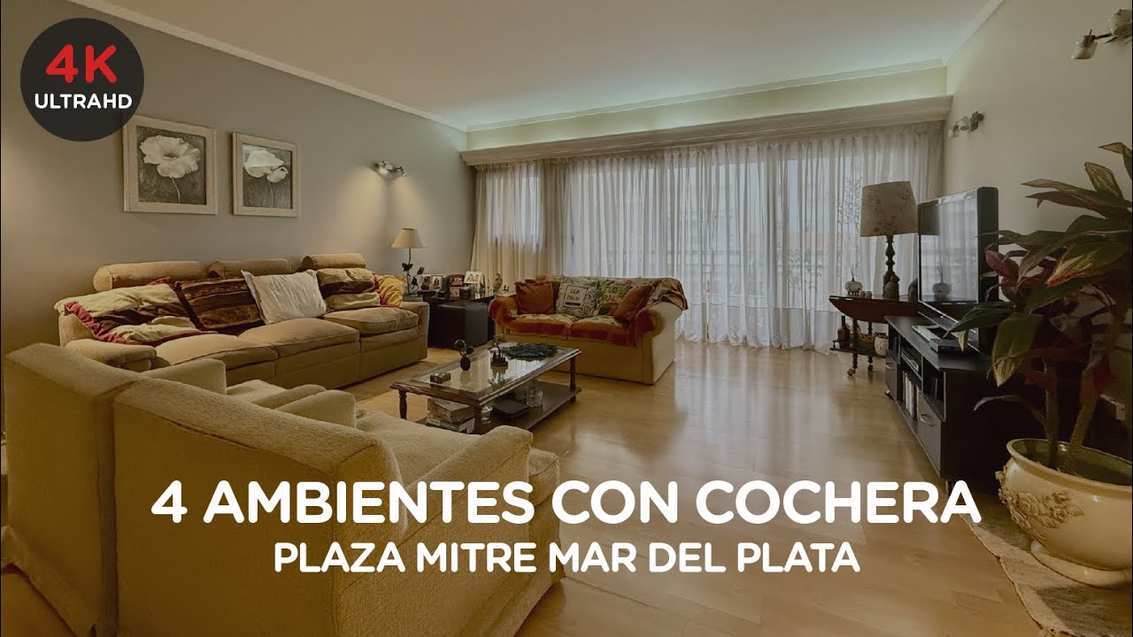 ¡Viví a metros de Plaza Mitre! VENTA 4 Ambientes con Cochera, Baulera y Dependencia en Mar del Plata