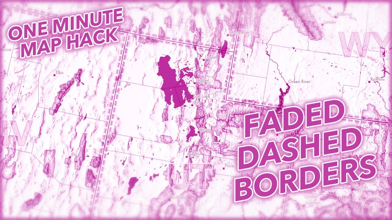 One Minute Map Hack: Faded & Dashed Inner Borders